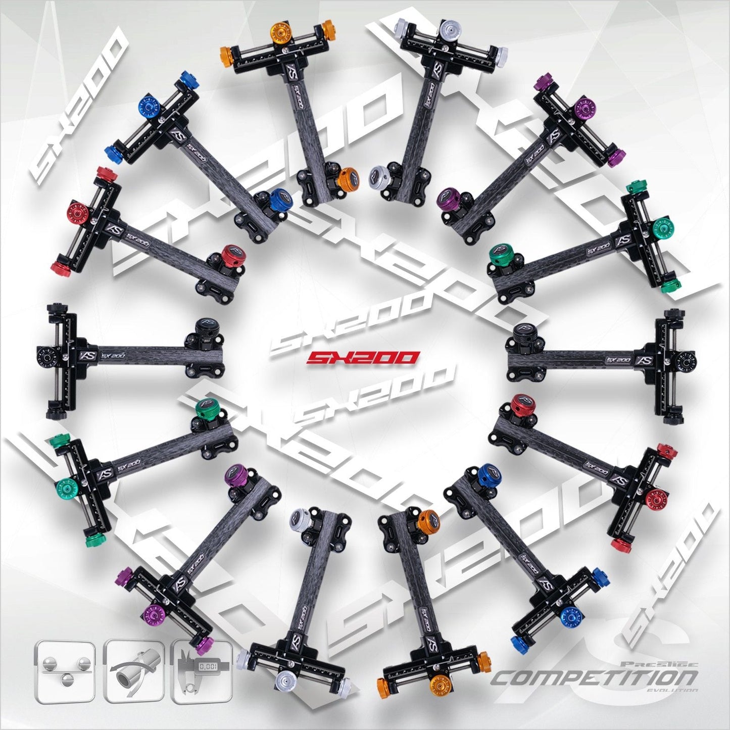 Arc Systeme SX200 SHORT Compound Sight (without scope mount)