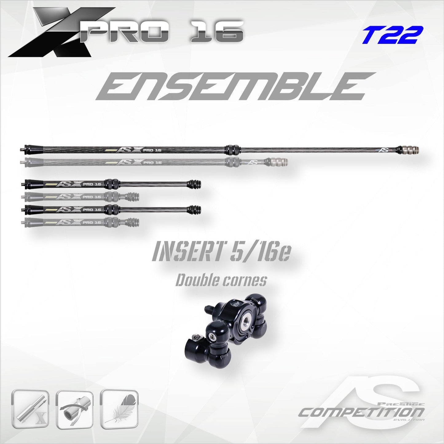 Arc Systeme Telescopic KIT X PRO 16 5/16in DB