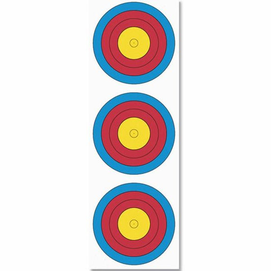 JVD 3x20cm (40cm 3 spot vertical) FITA Target Face COMPOUND (pack/250)