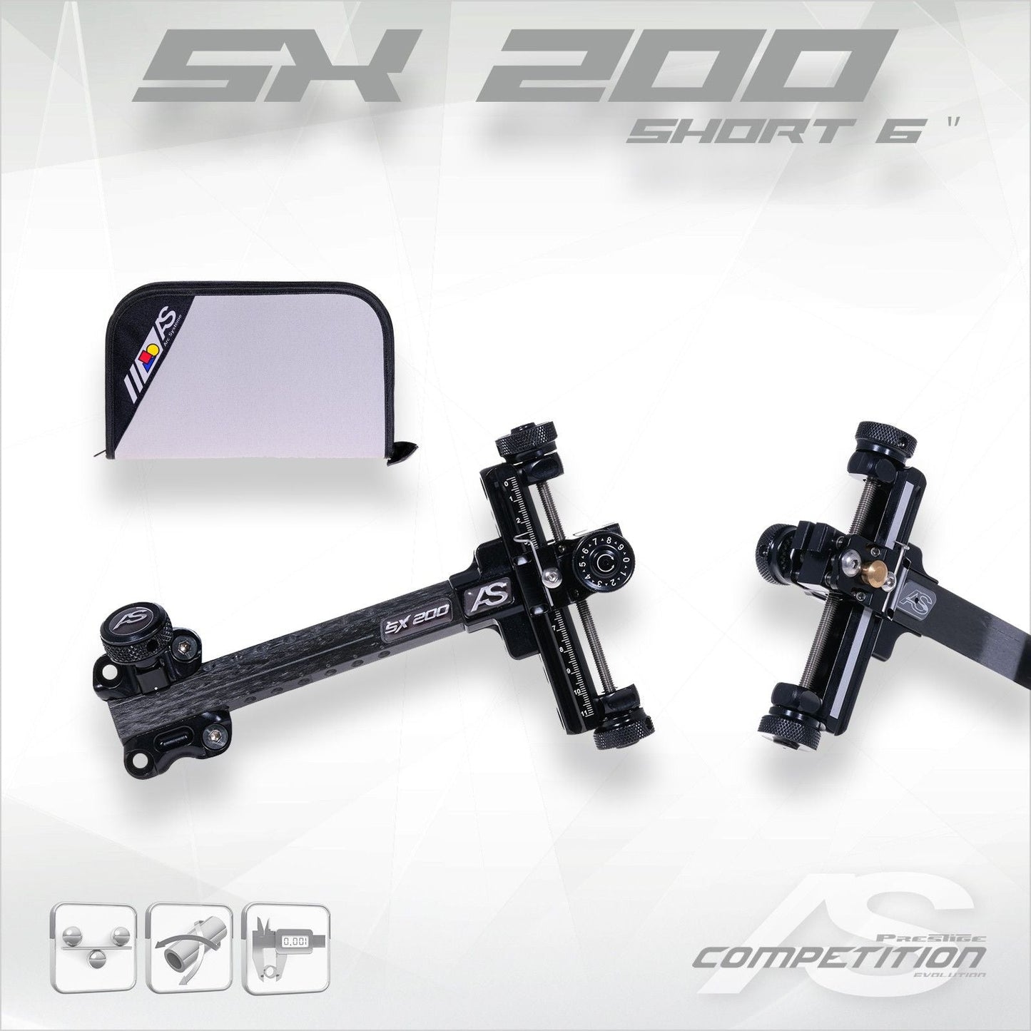 Arc Systeme SX200 SHORT Compound Sight with Micro 3D Scope Mount