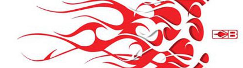 Bohning HD Wraps - Red & White Flame SALE